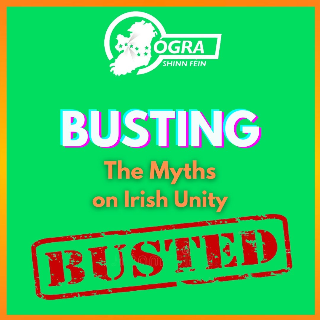 Ogra_SF's tweet photo. 🚨NUA/New🚨

🇮🇪Ógra SF will soon begin our new series: Busting the Myths on Irish Unity.

🤝Pop over to our INSTAGRAM from Monday to see why Unity is the best way forward for muintir na hÉireann.

❗Roinnigí lbt/Retweet please! https://t.co/pnQ40pzp94