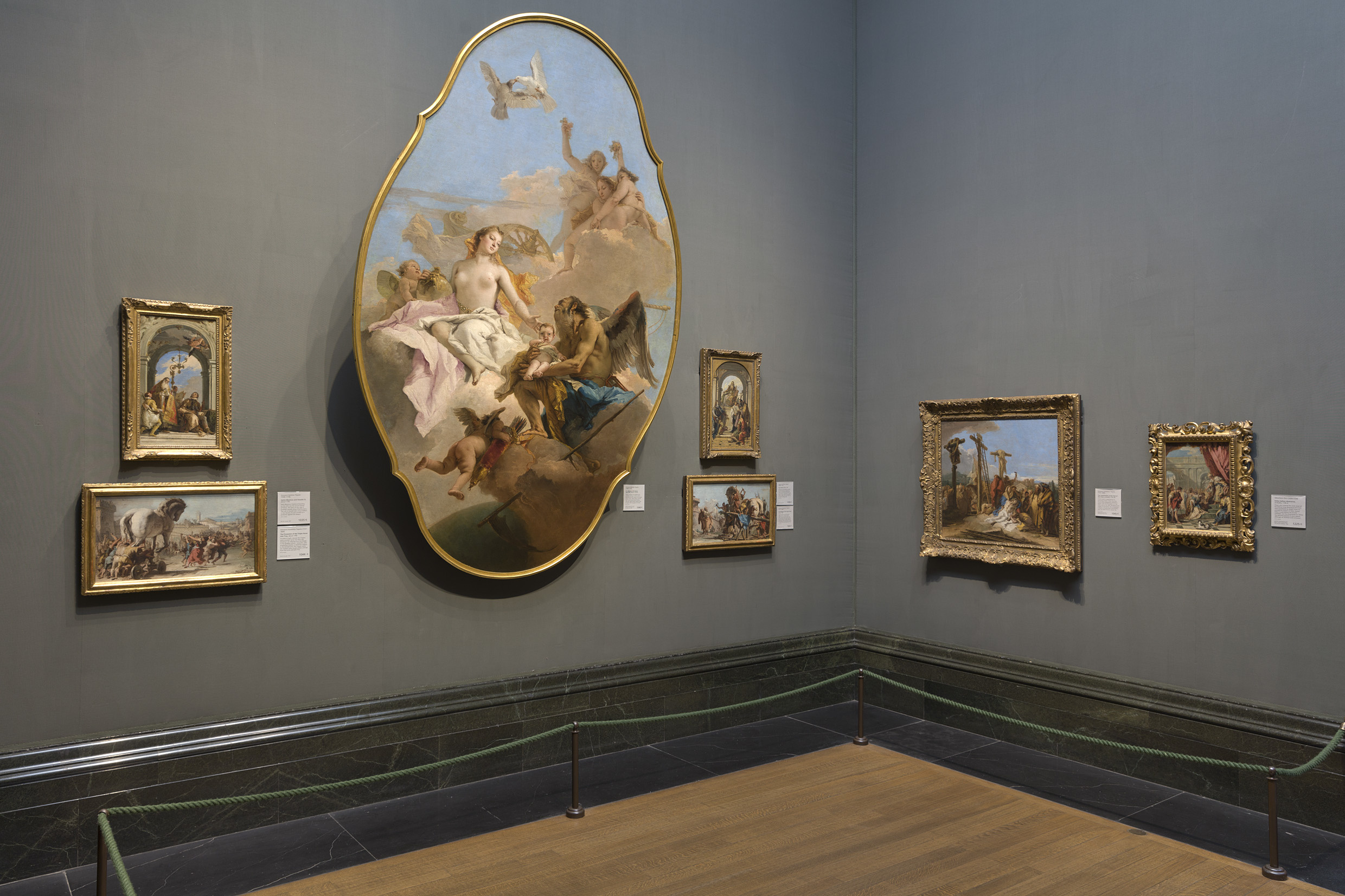 National Gallery on Twitter: "Thinking of exploring our galleries this  weekend? Currently on display in Room 39 is Tiepolo's 'An Allegory with  Venus and Time,' an impressive oval-shaped painting 3 meters long,