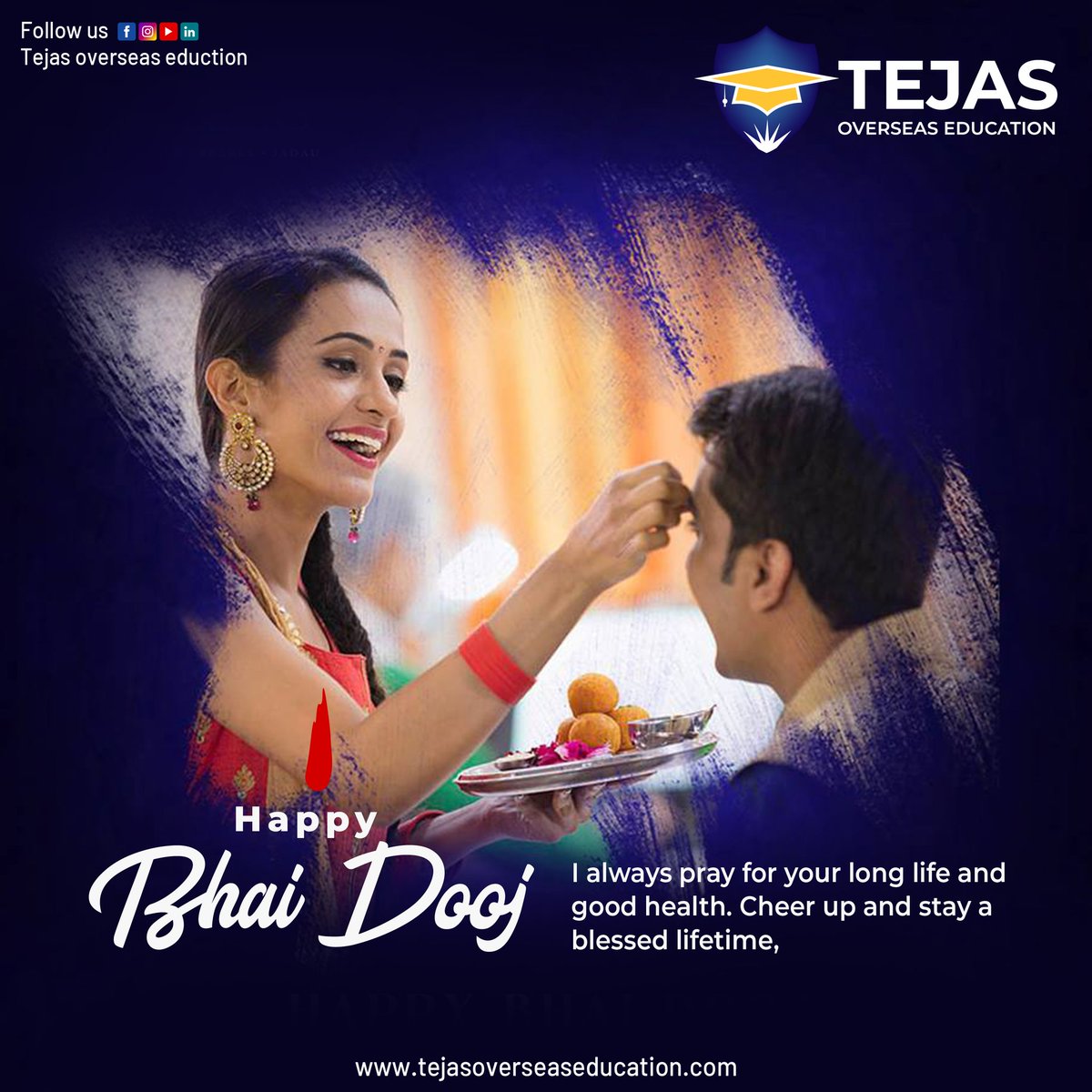 OverseasTejas's tweet photo. This #BhaiDooj, send warm hugs and share happiness with your brothers. 

Wishing everyone out there a very happy and beautiful Bhai Dooj.😇

#Saregama #Diwali #HappyDiwali #Diwali2021 #DiwaliCelebration #Festival #Celebration #Happiness #FestivalVibes #Brother #Sister #bhaibehen https://t.co/sKoWMrrcC1