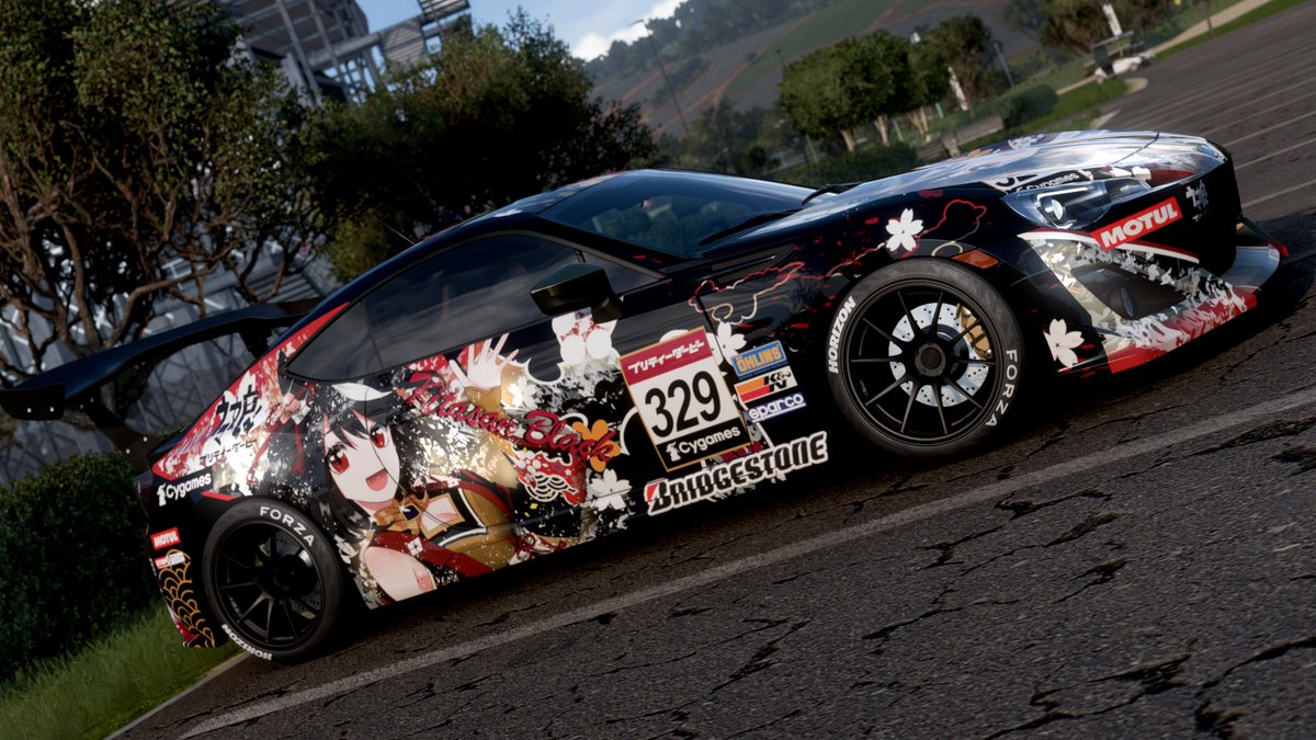 ウマ娘プリティーダービーより、キタサンブラックの痛車手直し完成した