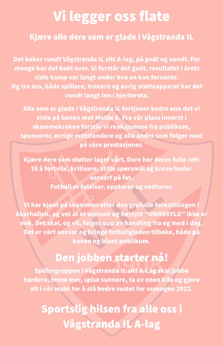 Vågstranda IL A-lag (@vagstranda) on Twitter photo 