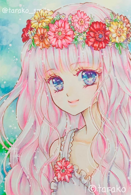 #これを見た人はピンクの画像を貼れ

女の子描くの好きです🌸🎀💎 

#Twitter交流会会場 #みんなで楽しむTwitter展覧会 