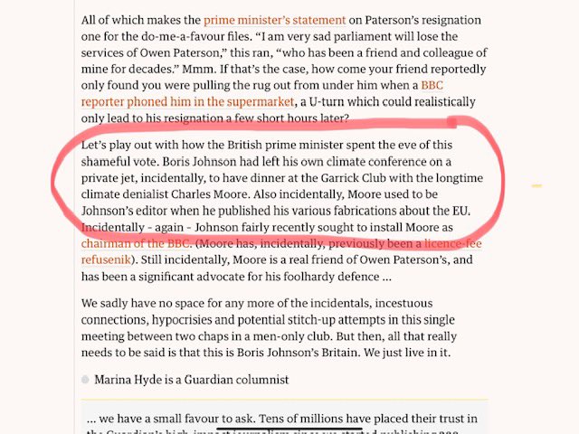 The bit that really stinks. Even the spinniest of spin doctors on National spin day couldn’t turn this tanker of trashy human behaviour.