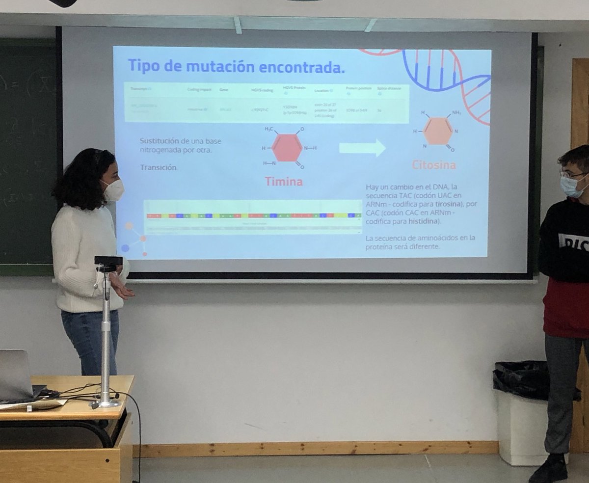 EnriqueViguera's tweet photo. Y aquí seguimos, un sábado por la mañana en el curso “Diagnóstico genético molecular de enfermedades humanas” @fguma #Varsome #Clinvar #SNP #VSI #PolyPhen #OMIM … Herramientas adquiridas tras una semana intensa… https://t.co/QHbbSZUocq
