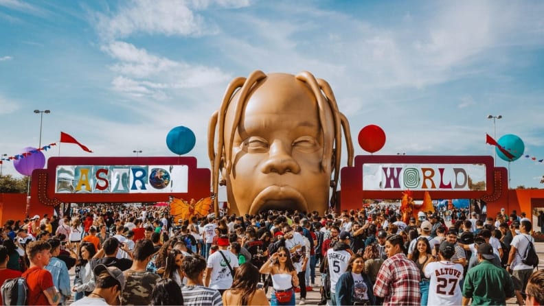 KPRC2's tweet photo. This is the history of Travis Scott's Houston event; Day 2 of 2021 edition canceled after at least 8 dead in crowd surge. - https://t.co/TJwpj9N5LZ #KPRC2 #hounews #HTX https://t.co/ADC5jdAXeQ