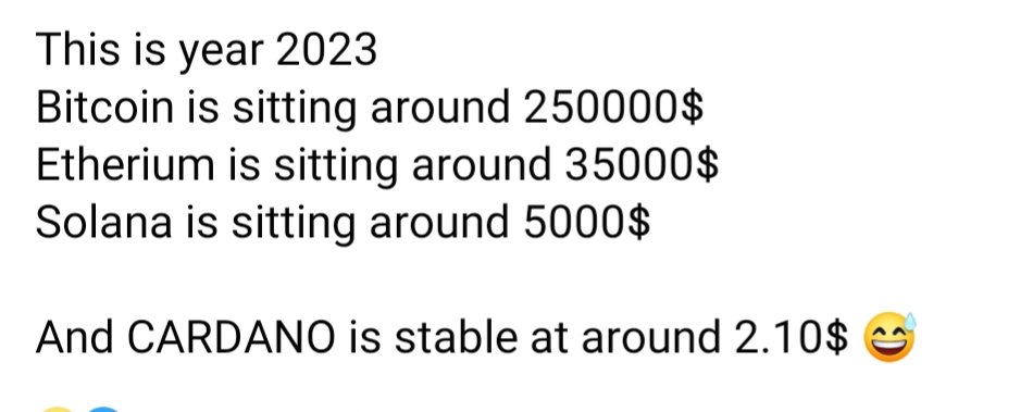 CoralBr's tweet photo. Lol. Too funny. #crypto #CardanoSummit2021 #cryptonewsdaily #ADA #Bitcoin #Ethereum #Solana https://t.co/vNcEfO0Gt6