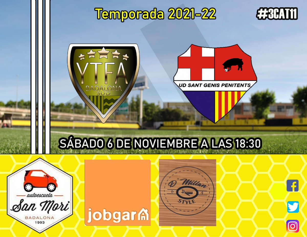 [Amateurs]
Sábado
El amateur A reciben a líder <a href="/SGPENITENTES/">SANT GENIS-PENITENTES CD</a> A
Domingo
Amateur B visita <a href="/EFBARAND/">EF BarberaAndalucia</a> 
Amateur C recibe @PB_BARCINO B
No dudéis en venir animarlos