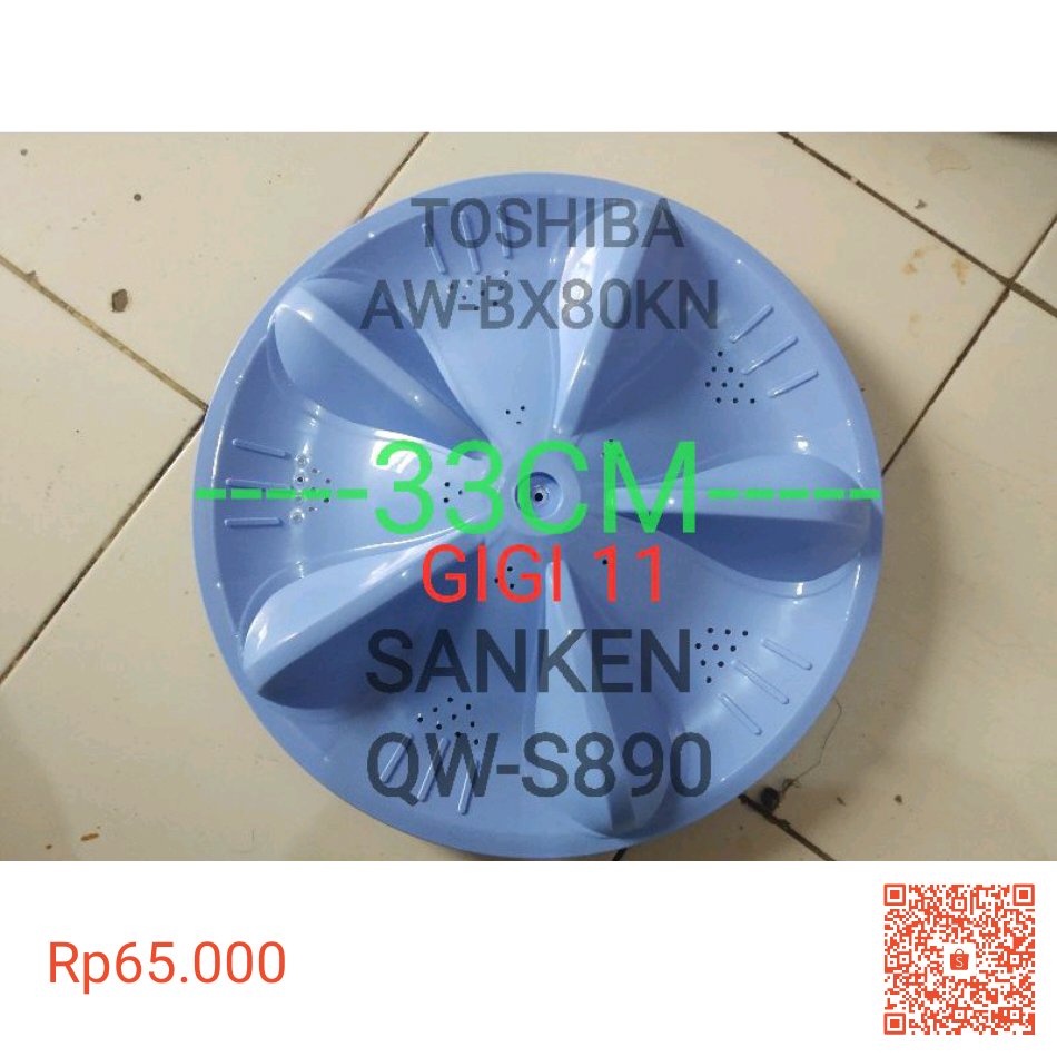 AAnno2003's tweet photo. Saya menjual PULSATOR MESIN CUCI 1 TABUNG TOSHIBA  AW-BX80KN &amp; SANKEN TORNADO QW-S890 &amp; S892 lebar 33cm seharga Rp65.000. Dapatkan produk ini hanya di Shopee! https://t.co/cCHwC1fZpr #ShopeeID https://t.co/8NMxxEke0B