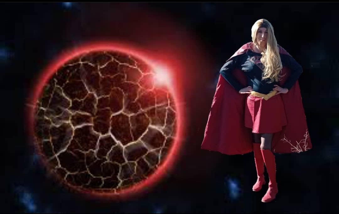 LeaCosplay's tweet photo. Petit montage photo de Supergirl a côté de krypton qui s'apprête à exploser

#krypton #supergirl #supergirlcosplay #dccomics #cosplayfrance #dccomicscosplay #cosplay  #cosplayeusefrancaise #girl #planete #espace #superheroine #cosplaygirls https://t.co/gIINRMnHx4