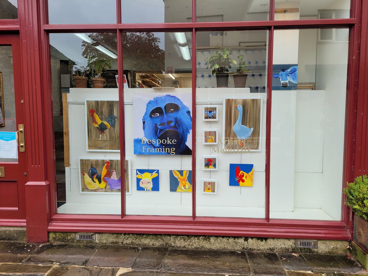 Some of my paintings in Right Angle  Framers Corsham Wiltshire 
#exhibition #painting #artwork