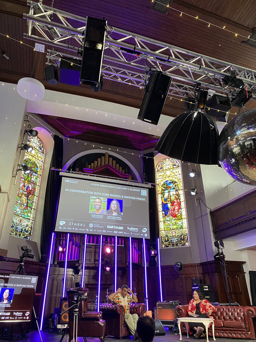 A timely reminder as I arrive at #COP26 in Glasgow from <a href="/kuminaidoo/">Kumi Naidoo</a> that activism starts at home.

🎤 “Ask yourself honestly, do your parents understand what you do?’

That’s the first thing on the to do list then when I get home then. #YMCACOP26