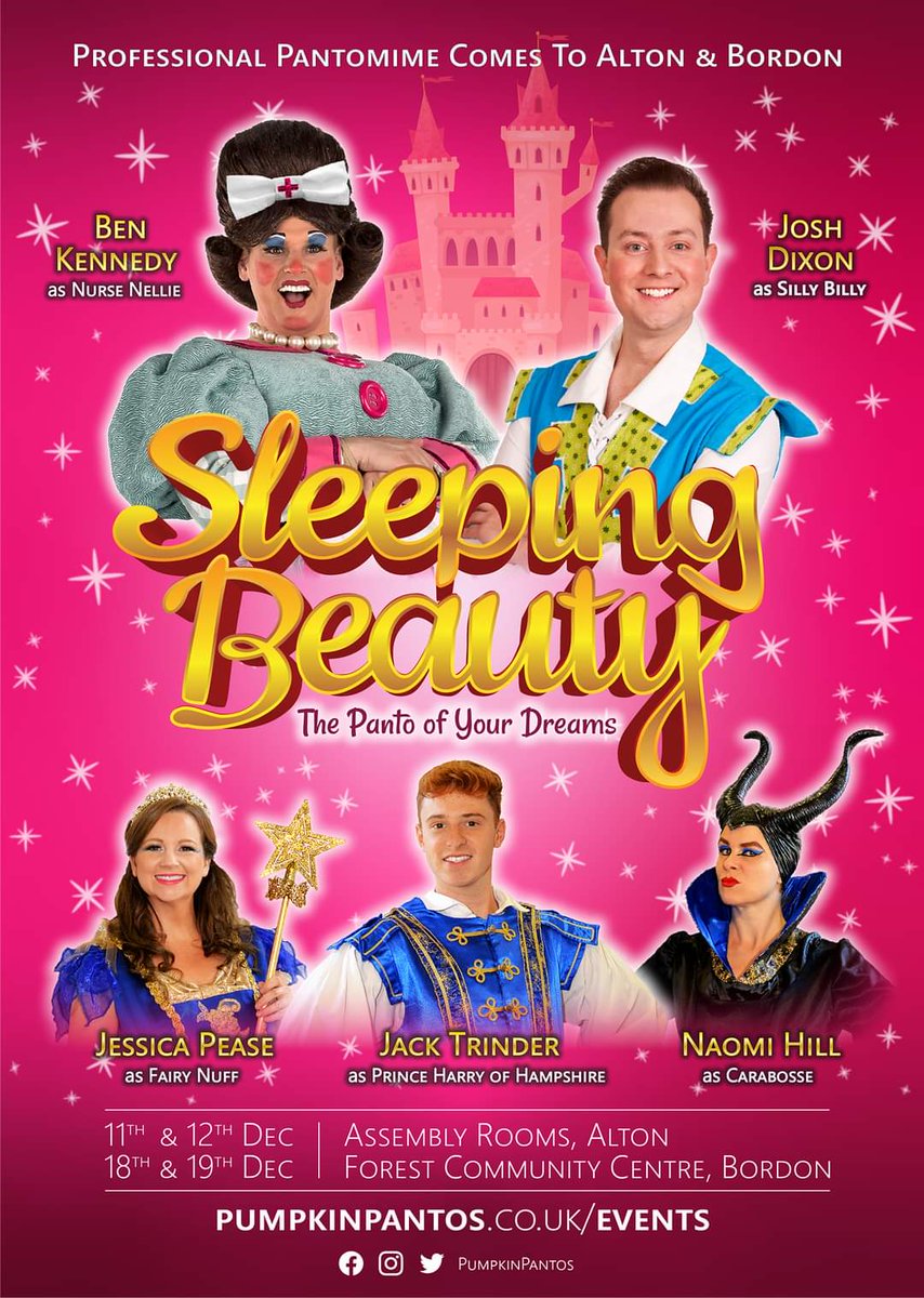 #Panto Poster: <a href="/PumpkinPantos/">Pumpkin Pantos</a> 2021 #panto Sleeping Beauty pumpkinpantos.co.uk/events