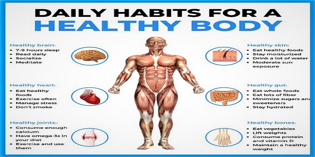 Daily Habits For A Healthy Body
#CleanEating #HealthyFood #JustEatRealFood #VeganFood #HealthyFoodRecipes #HealthyFoodLover #HealthyFoodEating 
#HealthyFoodSharing #HealthyFoodChoices #HealthyFoodPost #HealthyFoodies #FoodHealthy #HealthyFoodBlogger
 #HealthyFoodLove