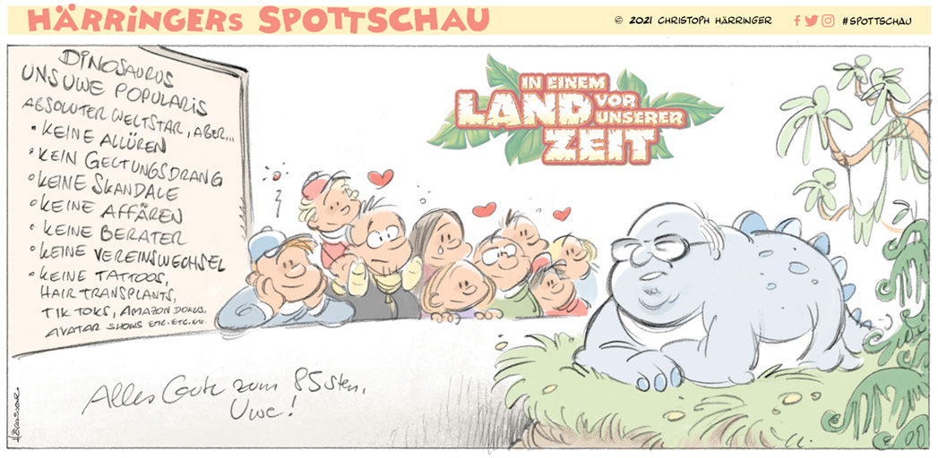 spottschau's tweet photo. Nr. 1101  Alles Gute zum 85sten, Uwe!

https://t.co/06RB8vB4Q0 https://t.co/FS1eczdcIe