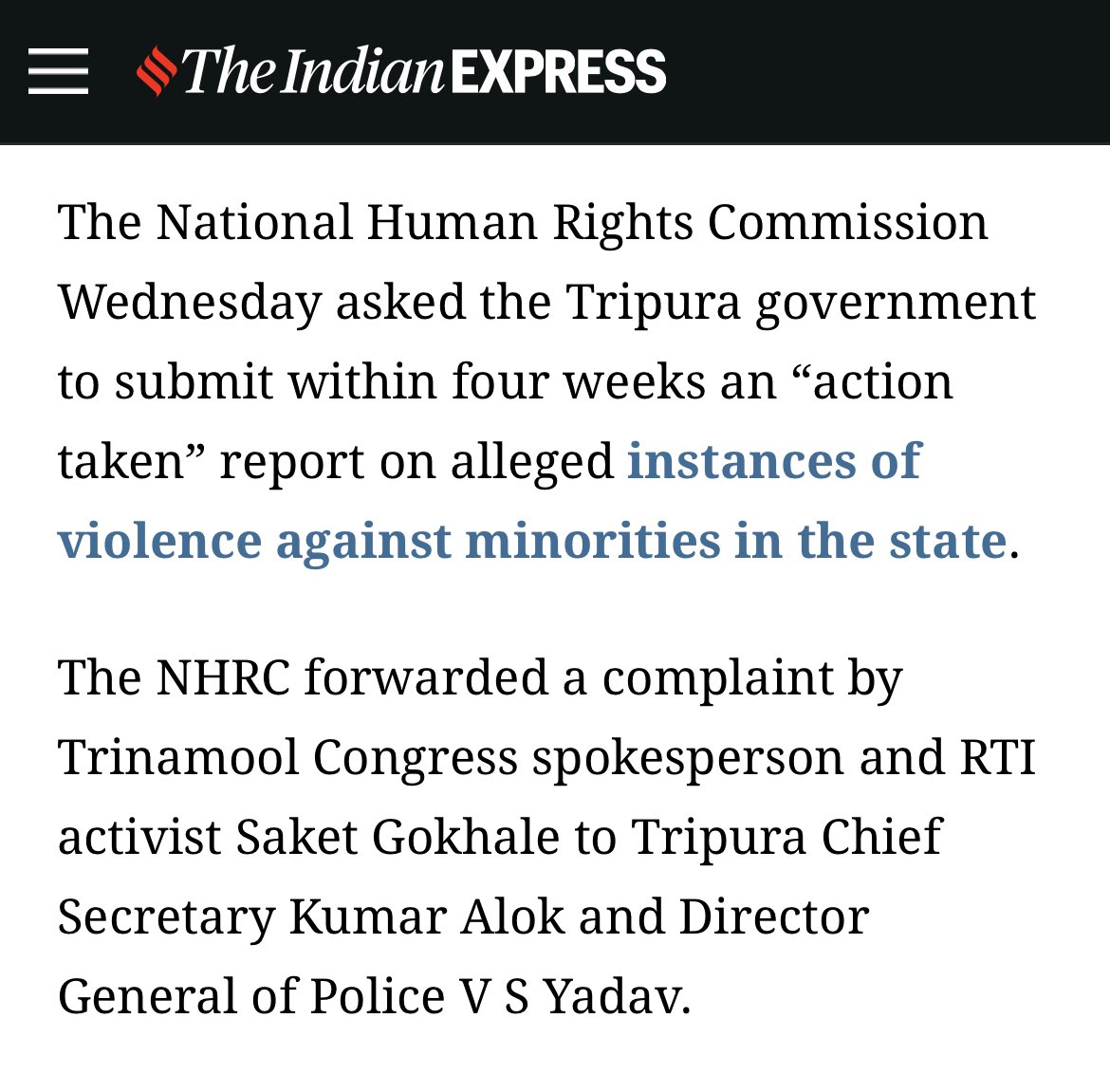 Hey coward <a href="/BjpBiplab/">Biplab Kumar Deb</a>: 

Dare you to file a UAPA charge for this.  

Your draconian foolhardiness doesn’t intimidate anyone. It only exposes you. 

Drop ALL fabricated UAPA charges against lawyers &amp; civilians. 

Else, next time, see you in court. And I mean it.