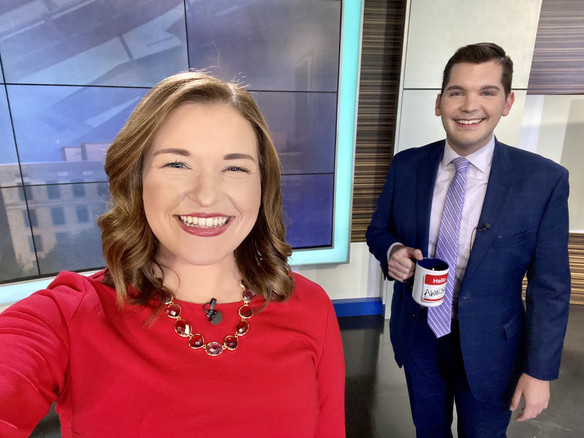 GabriellaRusk's tweet photo. Good morning! ☕️ Having fun with @WxBrendan on this Saturday. 🍂
Join us now on @nbc15_madison. #WakeUpToMore https://t.co/Cm0aJIoLo3