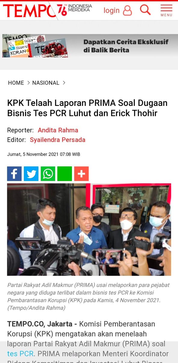DjokiMbah's tweet photo. #KPKPeriksaLuhutErick 

Pastikan KPK serius menangani kasus ini.

#KPKPeriksaLuhutErick https://t.co/NBTO9AFPJ2