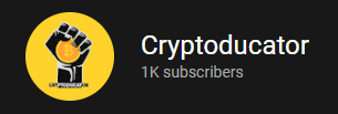 Cryptoducator's tweet photo. 1k FAM! 
We're now at 4 digits 😃
Let's go and get those gains! 
#crypto #cryptoYT https://t.co/ZiEgUTHxTy