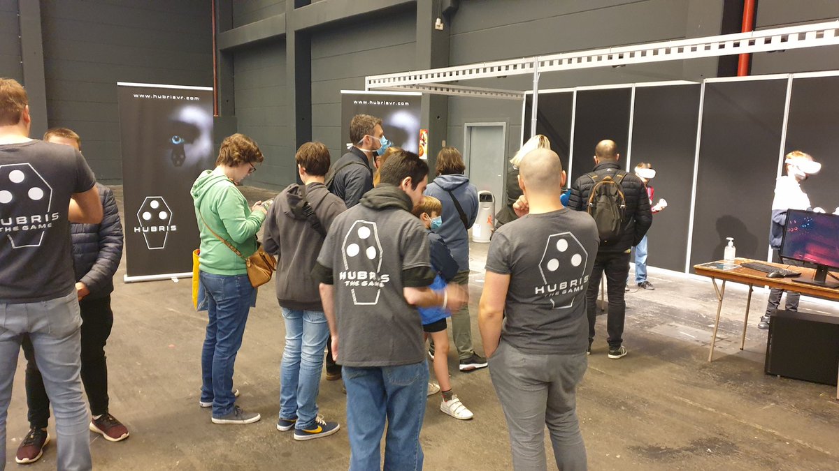 BloodyGoodRev's tweet photo. Checking out some of my Belgian Gamedev friends at @FACTSConvention! 

🎮 @maze_em by @SlappyInc 
🎮 Alisa by @CasperCroes
🎮 @HubrisVR by @Cyborn3D
🎮 Baby Dino Adventures by @__sleepingpanda https://t.co/ebIQEbwHXc