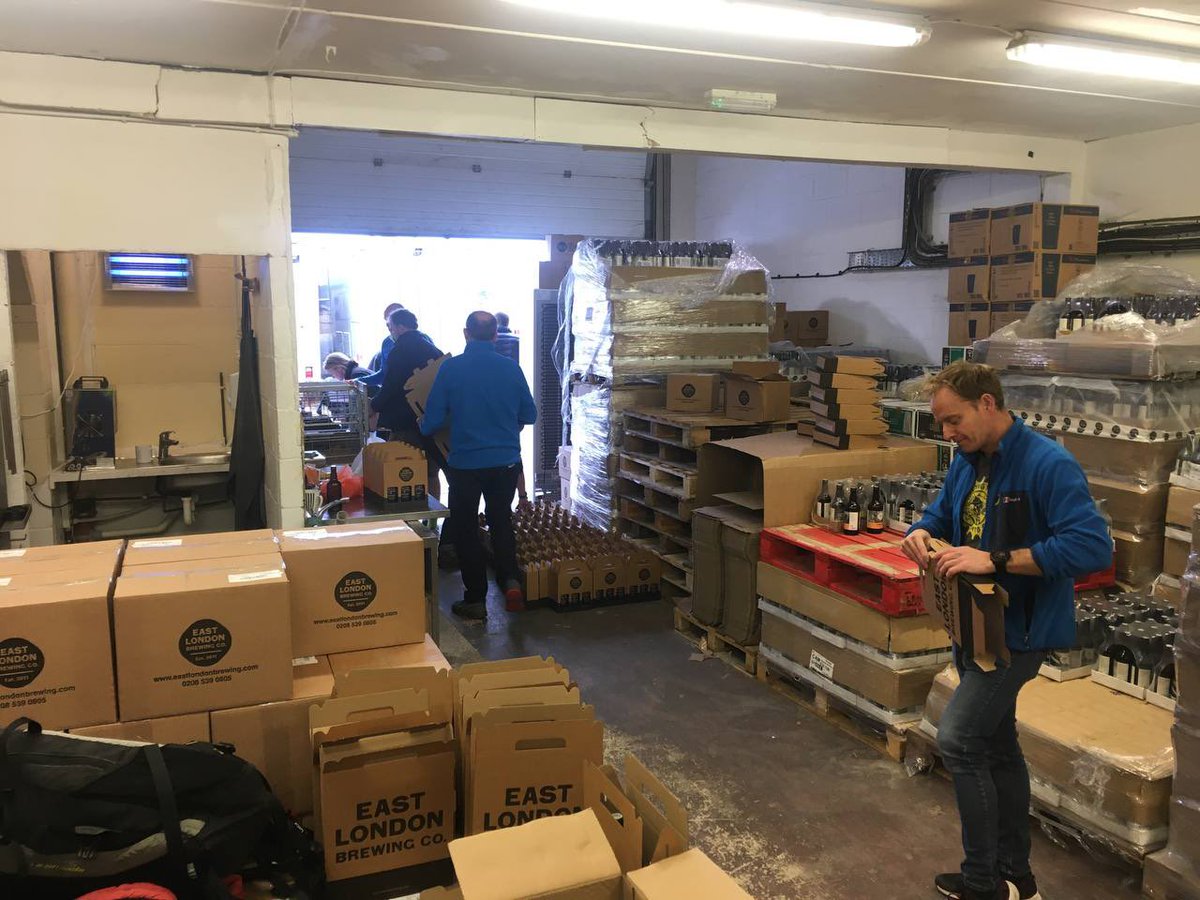 Bottle collection day at <a href="/EastLondonBrew/">East London Brewing Co</a> for <a href="/WalthamstowBeer/">WalthamstowBeer</a> . Busy busy busy!