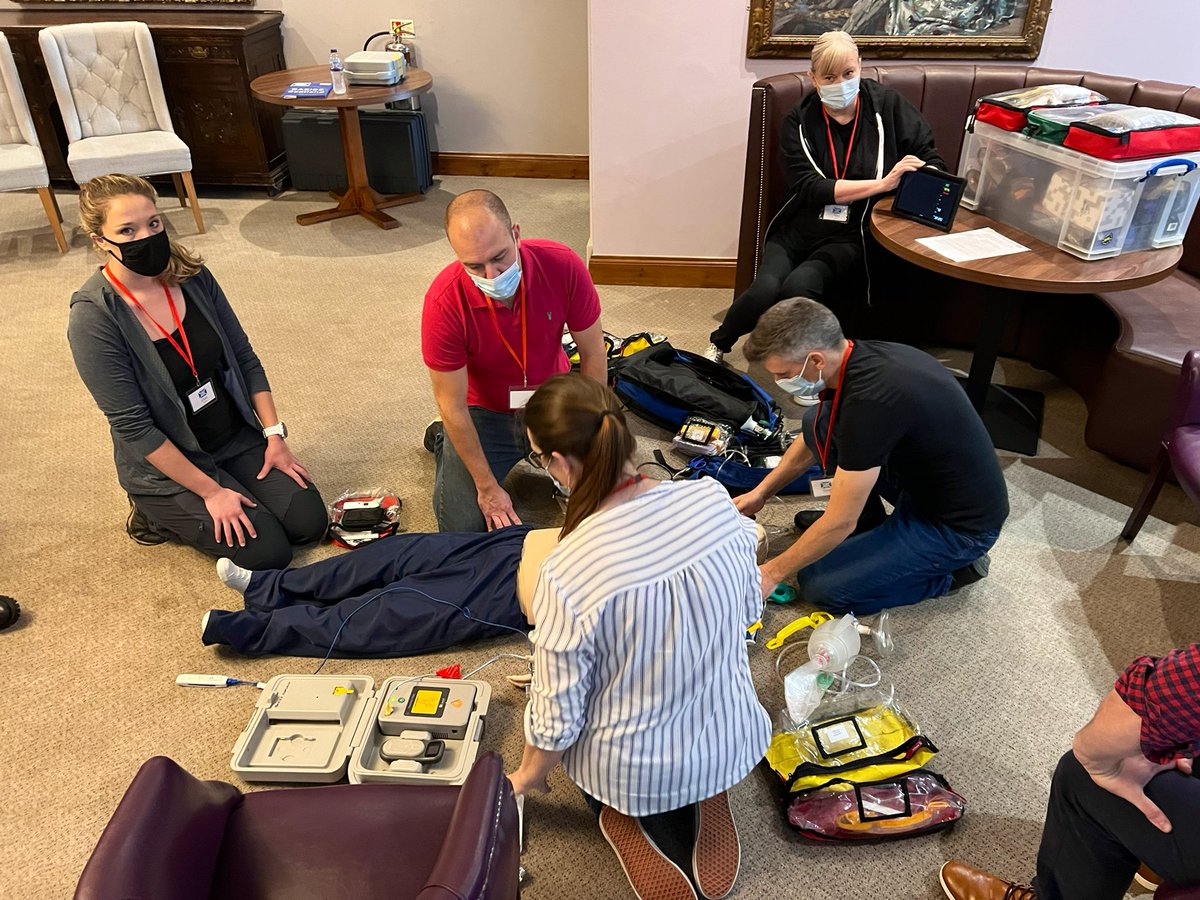 DaveLBywater's tweet photo. Fantastic effort this morning from all 4 groups working through 10 medical / cardiac scenarios with the @BASICSScotland Team! #CPR #OHCA #ItTakesaSystemtoSaveaLife https://t.co/GYS9iE39p4