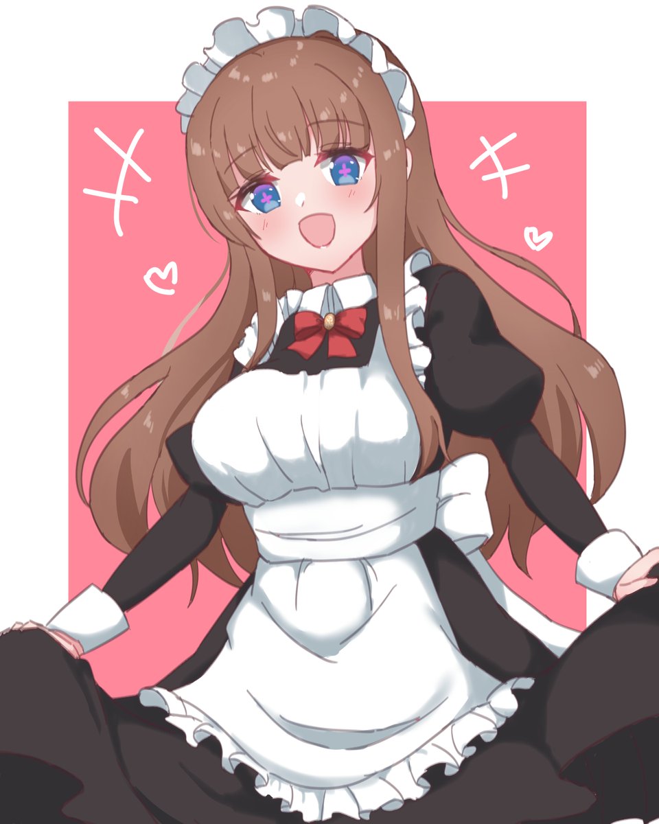 「クラシックメイド🍒 #ちぇり絵 」|OOO@シロ組🌌のイラスト
