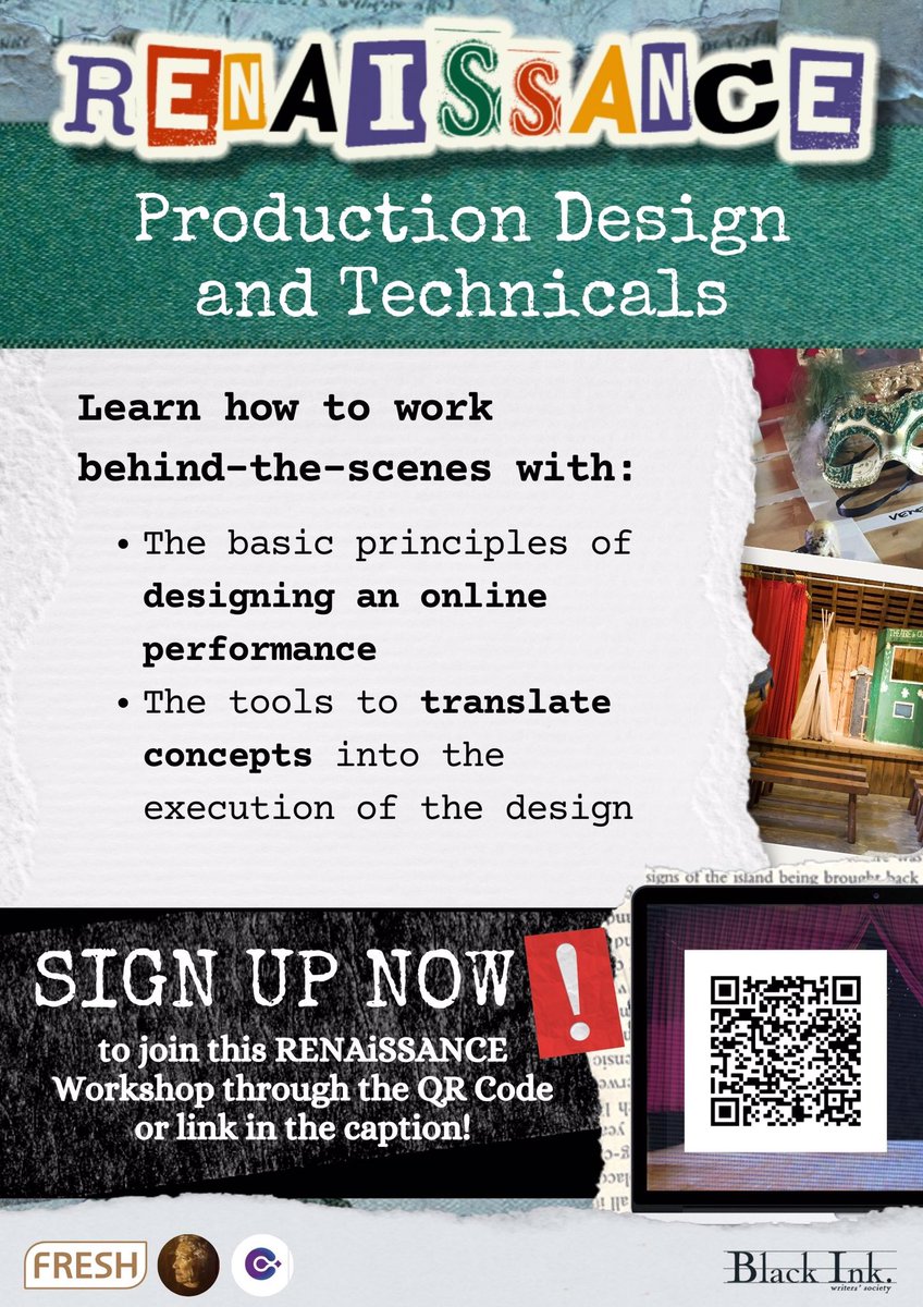 officialviare's tweet photo. ‼️CALLING ALL YOUNG THEATRE ENTHUSIASTS‼️

Interested in our workshops? Take a look at our poster below to find out more!

🪜 Production Design and Technicals Workshop
     - November 12
🖥 Marketing a Theatre Show Workshop
     - November 13, 20, and 27 https://t.co/y8CPALRRhl