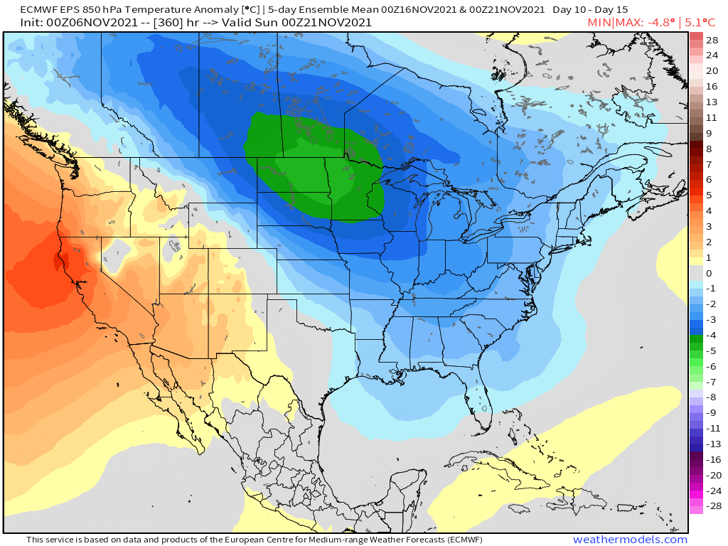 bam_weather's tweet image. 👀A very long advertised pattern change is coming and data is starting to latch on. 

🥶For the last month we&apos;ve been telling our customers to expect possibly the coldest DEC since 2010. 

Key things are starting to take place for a pattern change to colder soon. 

#natgas $ng
