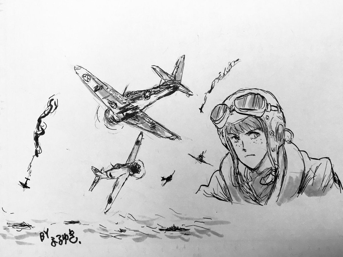CSで録画した「トラ・トラ・トラ!」を見たらブルーレイ画質のせいか航空機や車輌、レーダー施設まで塗装色がよくわかる。
ハワイ海軍基地はライトグレーの車輌が多いし、レーダーは陸軍だから本体も兵士のヘルメットもみなオリーブドラブ…まさに資料映像だ。
(絵はミッドウェイの時描きました)。