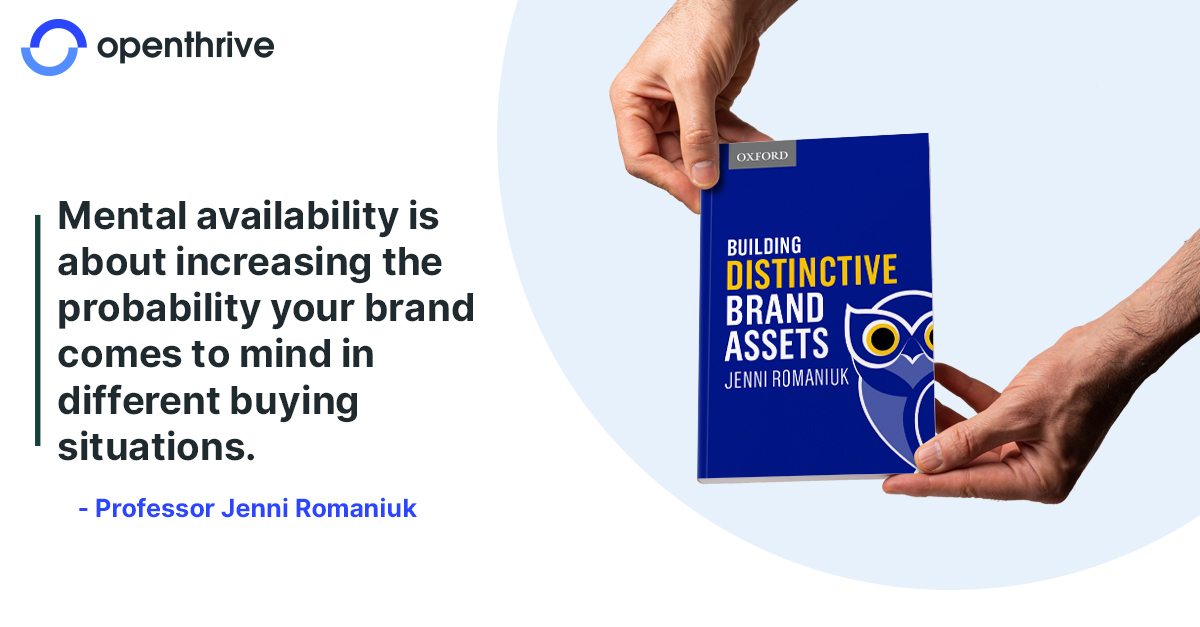 openthrive's tweet photo. Book recommendation of the week!
#Openthrive #B2BMarketingAgency #B2BMarketing #BrandAssets #MentalAvailability #IncreaseProbability #ProfJenniRomaniuk #BookRecommendation
#quotes #bookreview #readingtime #goodreads #BuildABrand https://t.co/CJxEjG6nUB