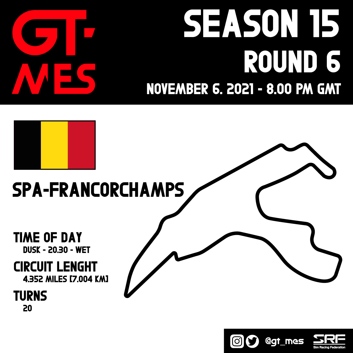 gt_mes's tweet photo. Round 6 today in rainy, wet Spa!
Skills will be highlighted here, and Le Mans Finale is getting near.

https://t.co/x68CMmauz1

#GTMES #SRF #GranTurismo #SimRacing https://t.co/eMEAzUWefn
