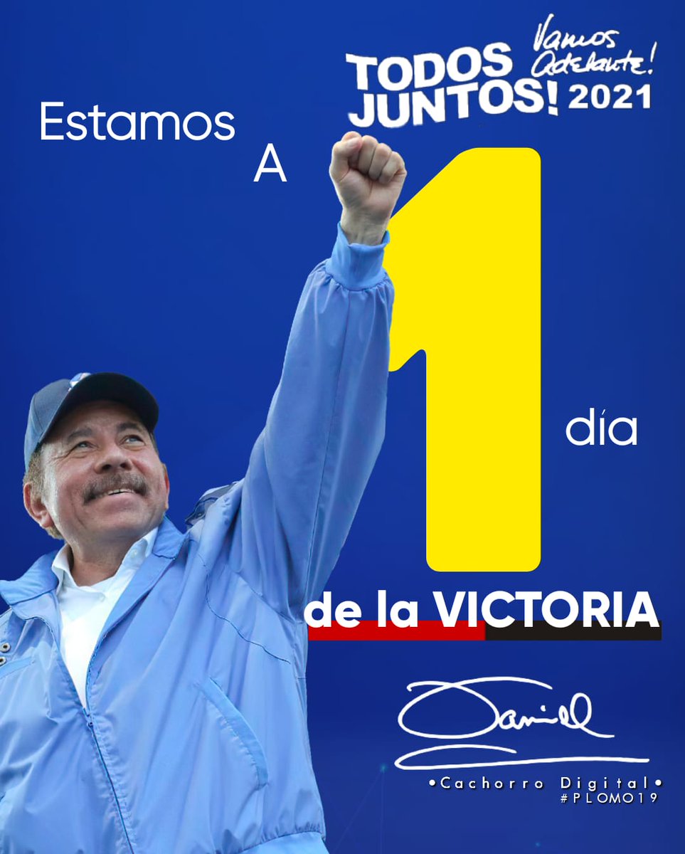 #A1DiaDeLaVictoria para confirmar que #Nicaragua es Soberana que va a continuar por caminos de justicia social y de bien común #EleccionesSoberanas2021 #6Noviembre