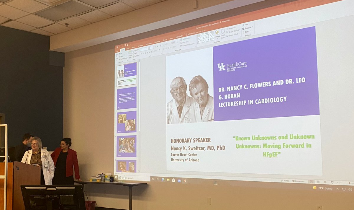 VLSorrellImages's tweet photo. Known Unknowns- Unknown Unknowns in HFpEF: expertly delivered by our visiting professor @DrNancySweitzer for the @GillKentucky Flowers-Horan annual lectureship.

#GreatFun
#GreatScience
#GreatNetworking https://t.co/m0DGBA6iz3
