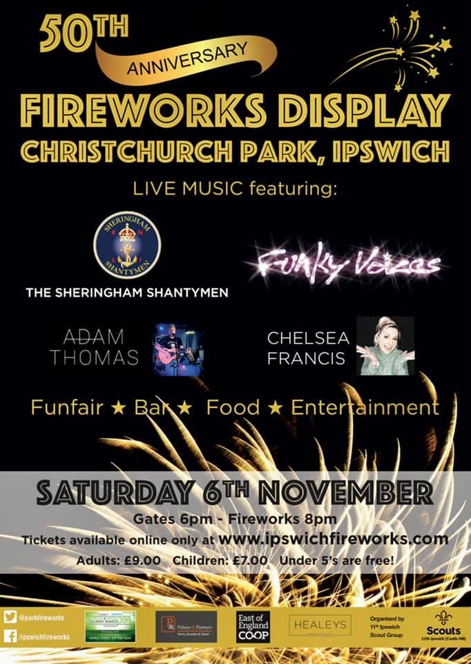 So excited to sing with <a href="/RealFunkyvoices/">officialfunkyvoices</a> this evening at #christchurchpark in #ipswich #fireworks