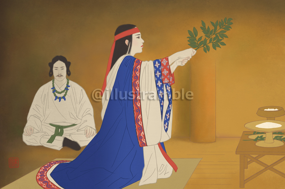 川島健太郎 朝日新聞出版様より今月発売の 歴史道 Vol 18にて 卑弥呼などイラスト4点を描かせていただきました よろしくお願いいたします T Co Eitrrhehtv Twitter