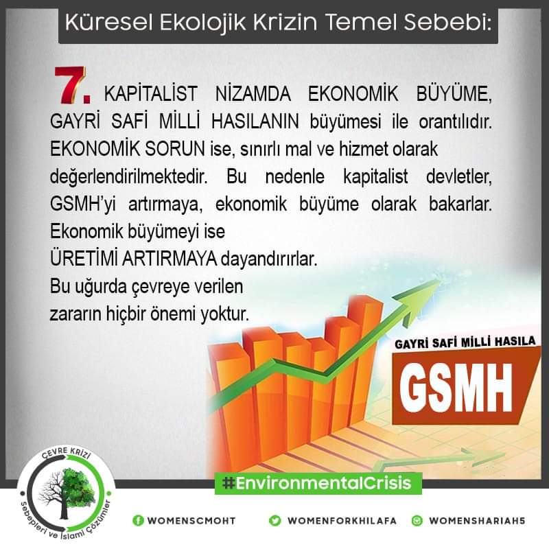 Küresel İklim Krizi'nin sebebi #kapitalizm
Üretim arttıkça, refaha ulaşılacağı vadedildi. Üretim arttı, ekonomiler büyüdü ama fakirlik de arttı. 
Sorun büyüme değil, adil paylaşımdı.
Bir avuç azınlık büyüsün diye ekolojik dengeyi mahvettiler.
#EnvironmentalCrisis
#Cumartesi