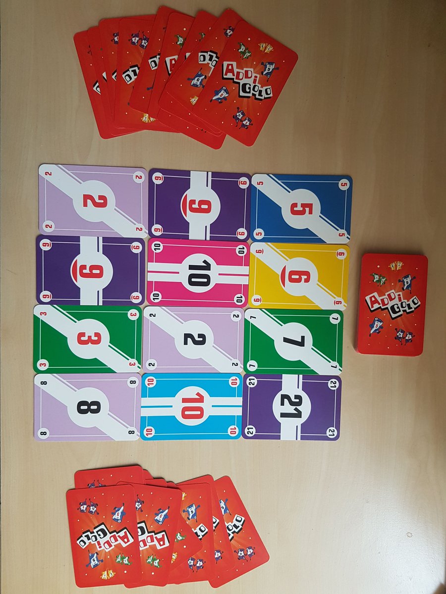 VAL10a's tweet photo. Vous connaissez le jeu Addigolo de chez @mattika74813225 ? Un jeu de calcul mental sympa pour la classe. Avec ce jeu on travaille sur les compléments et on fait du calcul mental en s'amusant ! Article à retrouver sur mon blog avec plus de détails : https://t.co/ri2a2My3fD https://t.co/mdtaX9VYZ2