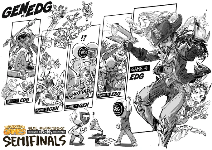 League of Legends Worlds2021 Semifinal!EDG vs GEN#Worlds2021 