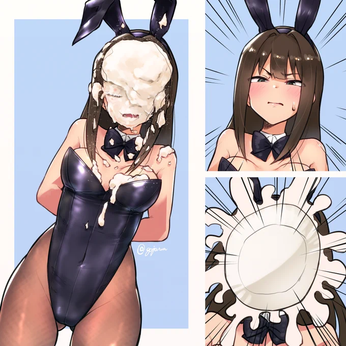【Skeb依頼】パイ投げの餌食になる黒バニーしぶりん 
https://t.co/getU57F0Zu 