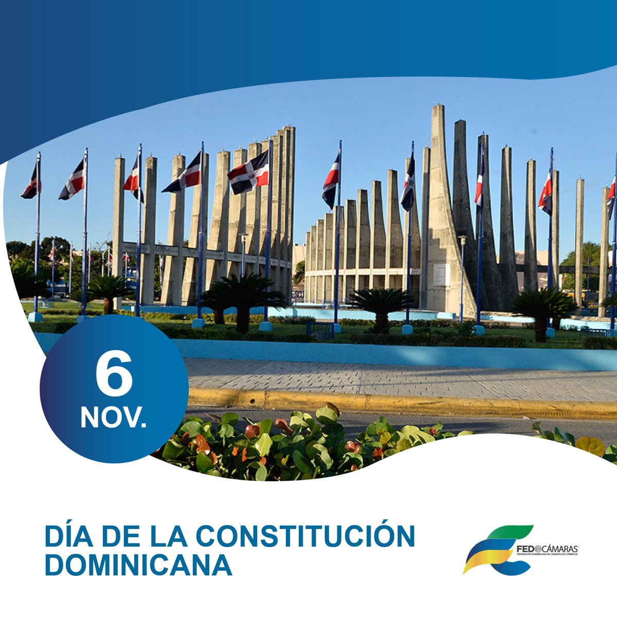 Hoy es un día para sentirnos orgullosos de ser dominicanos, hoy conmemoramos el Día de la Constitución Dominicana. #Fedocamaras