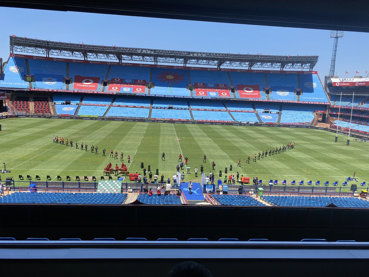 MikeLord9's tweet photo. #Spectators back at @BlueBullsRugby Well Done #GoLiveTogether #VaccinateToSaveSouthAfrica #CovidCompliance https://t.co/OTbCVy5vZE