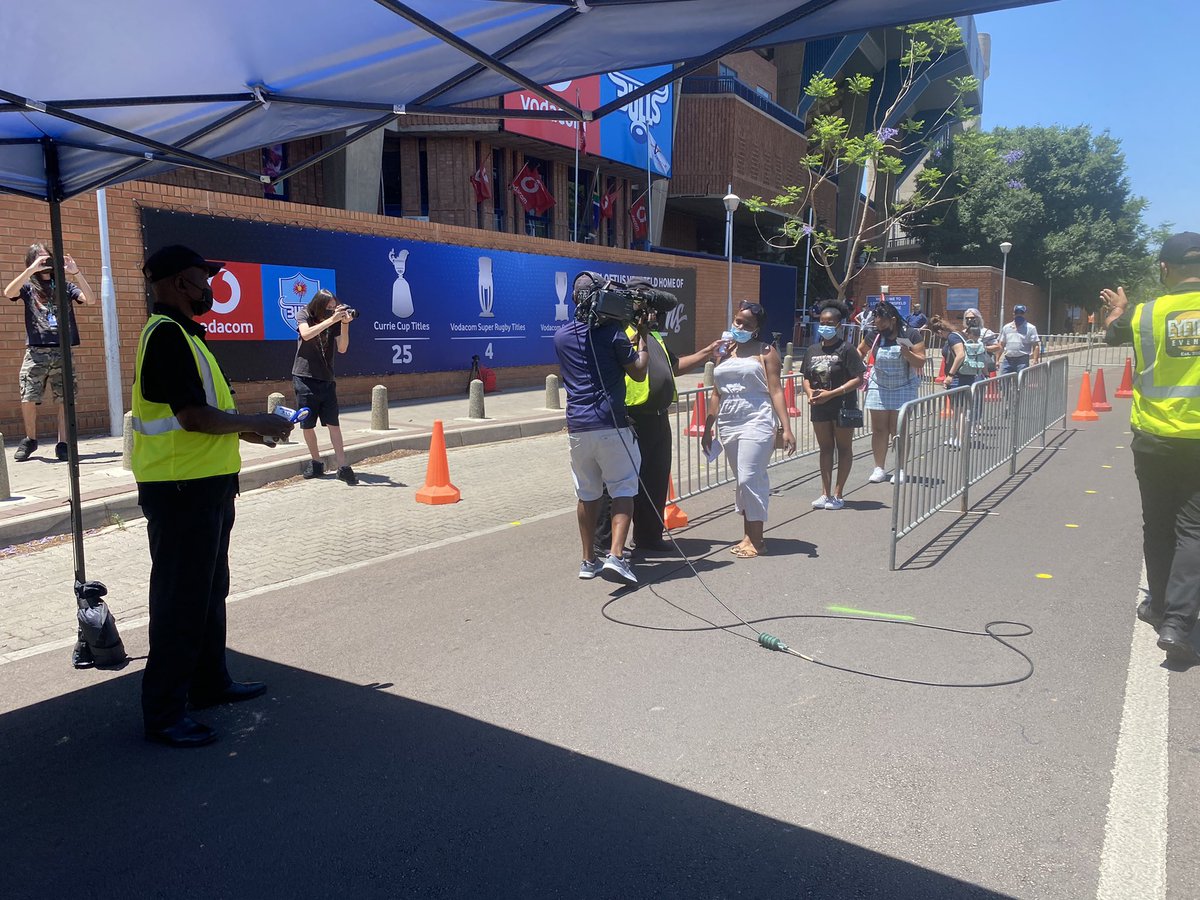 MikeLord9's tweet photo. #Spectators back at @BlueBullsRugby Well Done #GoLiveTogether #VaccinateToSaveSouthAfrica #CovidCompliance https://t.co/OTbCVy5vZE