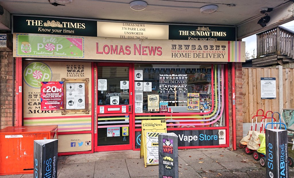 LOMASNEWS's tweet photo. Nice upgrade for the shop this week. New facia supplied and fitted by @thetimes We also had all exterior lights upgraded to eco friendly L.E.D units by Trev from ATM. https://t.co/B1wF6H5v8j😎
#Newspapers #weekendpapers #Saturdaypapers #Newsagents #Unsworth #homenewsdelivery https://t.co/rsNsBPwgpq