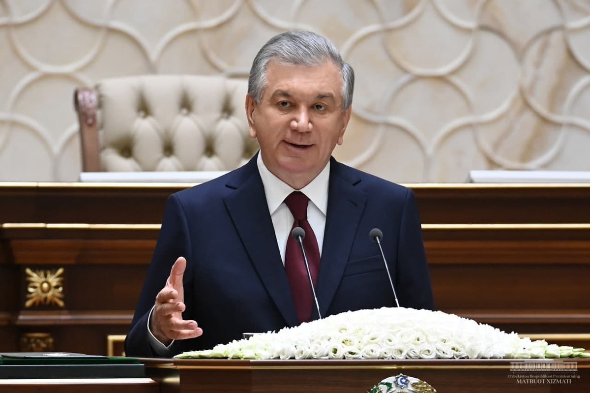 Shavkat Mirziyoyev's Press-service tweet media