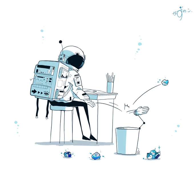 このラクガキもゴミじゃないらしい

#イラスト 
