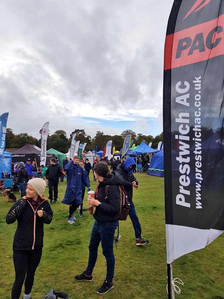 PACprestwich's tweet image. We've arrived! #ECCA National #XC Relays #TeamPAC⚫🔴