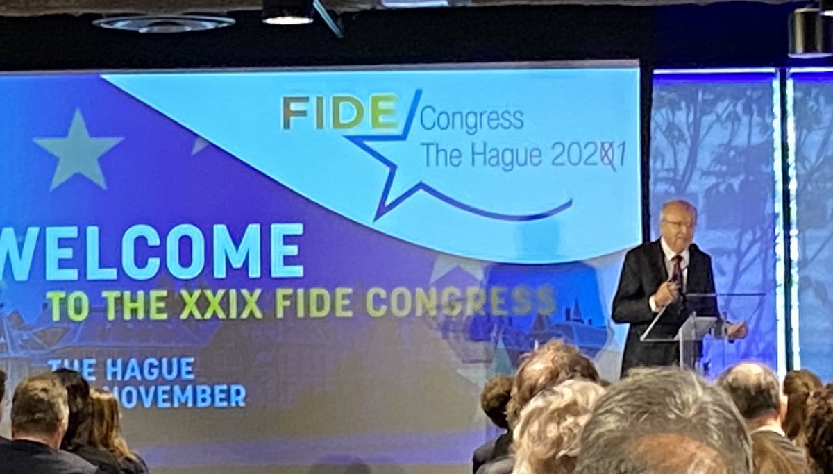 #ECJ president Koen Lenaerts at <a href="/Fide2021/">FIDE 2021 The Hague</a> ‘s end draws attention to another core &amp; foundational #EU value nl. solidarity between member states