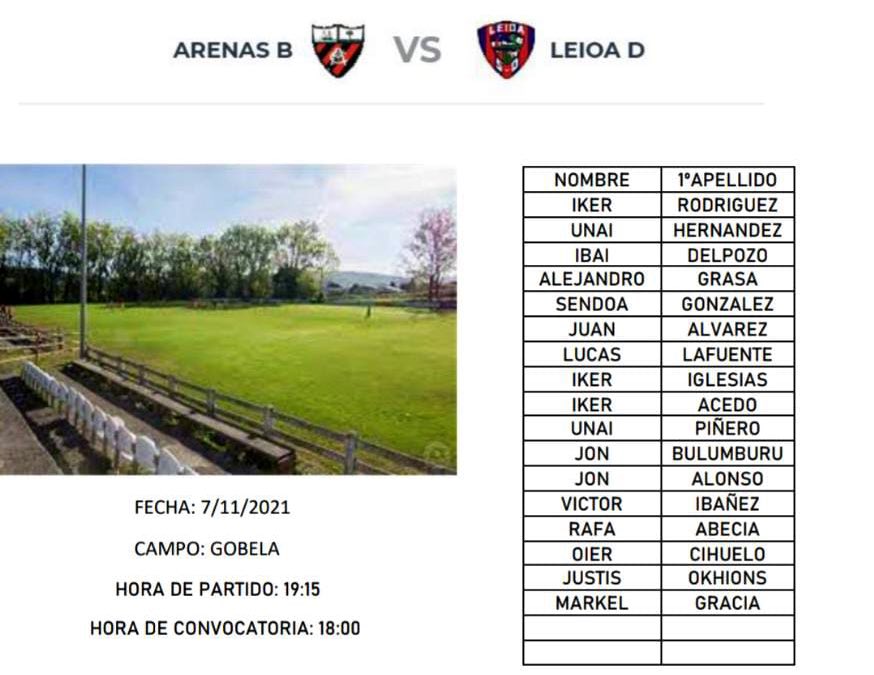 LeioaDrill's tweet photo. Tenemos la convocatoria para el partido en Gobela.ANIMO LEIOADRILL❤️💙!!. https://t.co/7SbL9QXe6t