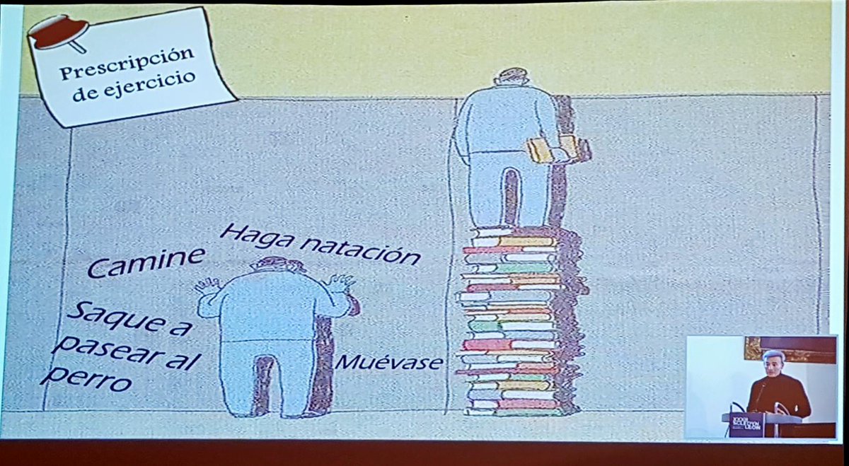Imprescindible prescribir ejercicio, pero basándose de ciencia, sin frivolizar y con conocimiento, planificando, teniendo en cuenta todos los factores. Excelente <a href="/felipeisidro13/">Felipe Isidro</a> en XXXII #SCLEDYN León <a href="/SCLEDyN/">SCLEDyN</a>