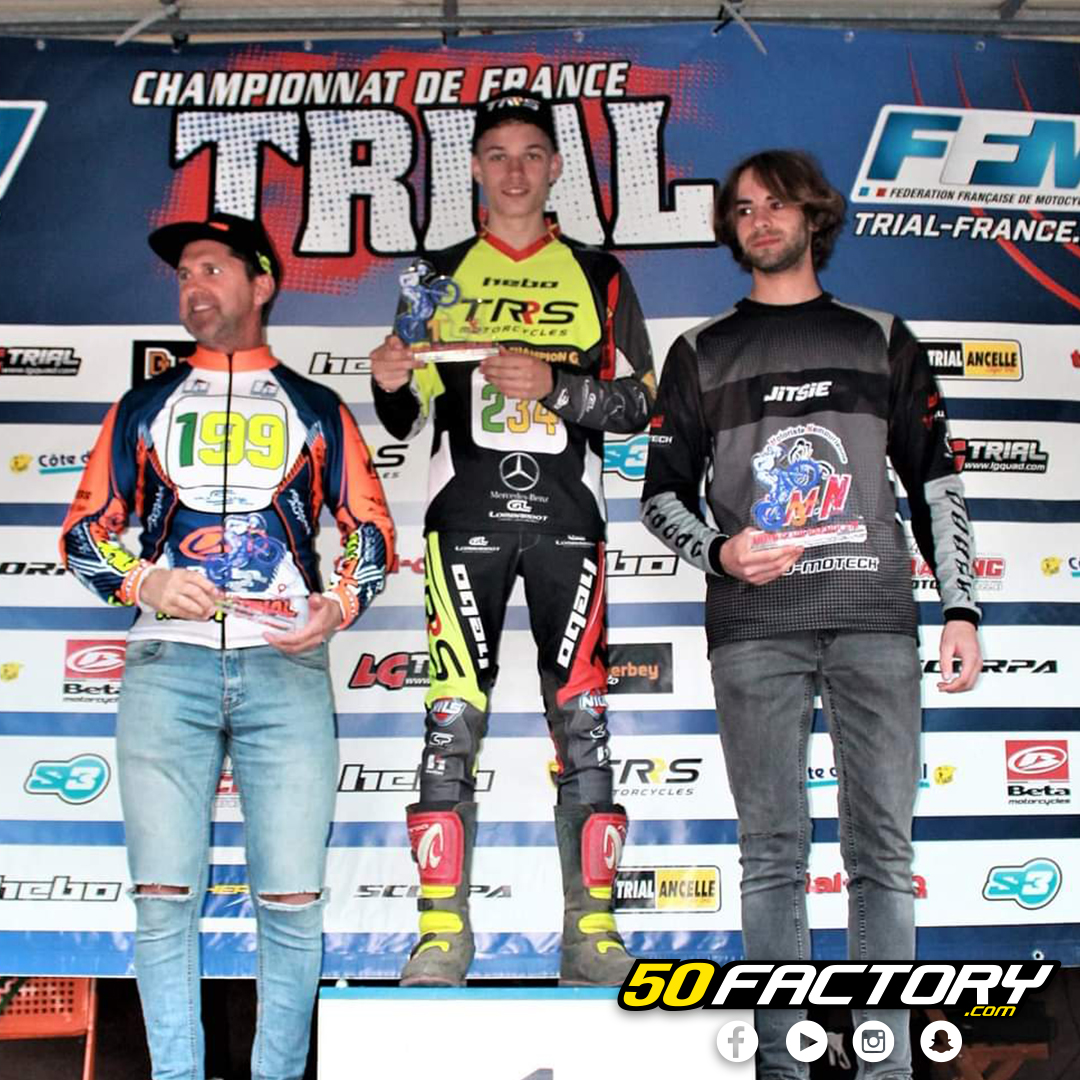 cinquantefacto1's tweet photo. Nicolas MAFFEO, notre sponsorisé représentant la marque d'huiles GENCOD est arrivé troisième lors de l'avant dernière manche du Championnat de France de Trial à Goudargues 👏
👉 Prochain rendez-vous le 14 novembre pour la finale de ce Championnat !

#50factory #trial https://t.co/J0IWBiZTw2